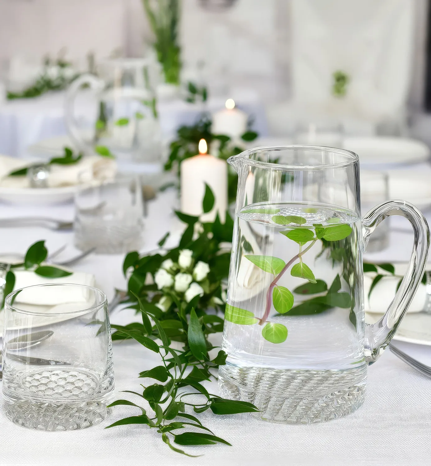 Krosno Fjord kande 1000 ml krystal ishaller