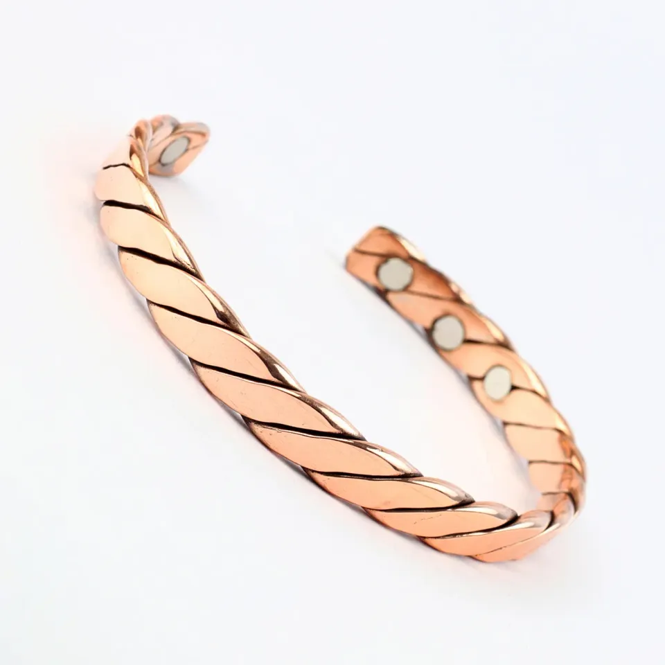 El'Cobre Design 71 kobberarmbånd snoet med gaveæske