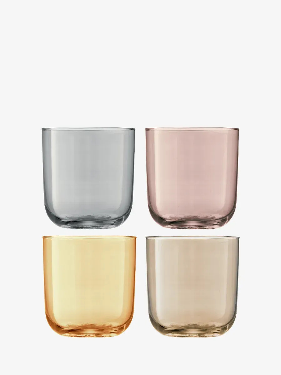 LSA Polka tumbler glas 4 stk metallic