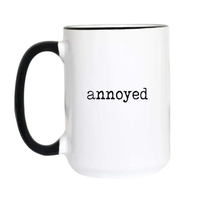 Mugsby Annoyed krus hvid 325 ml skrivemaskine