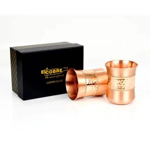 El'Cobre Sequence buet glassæt 2 x 250 ml kobber