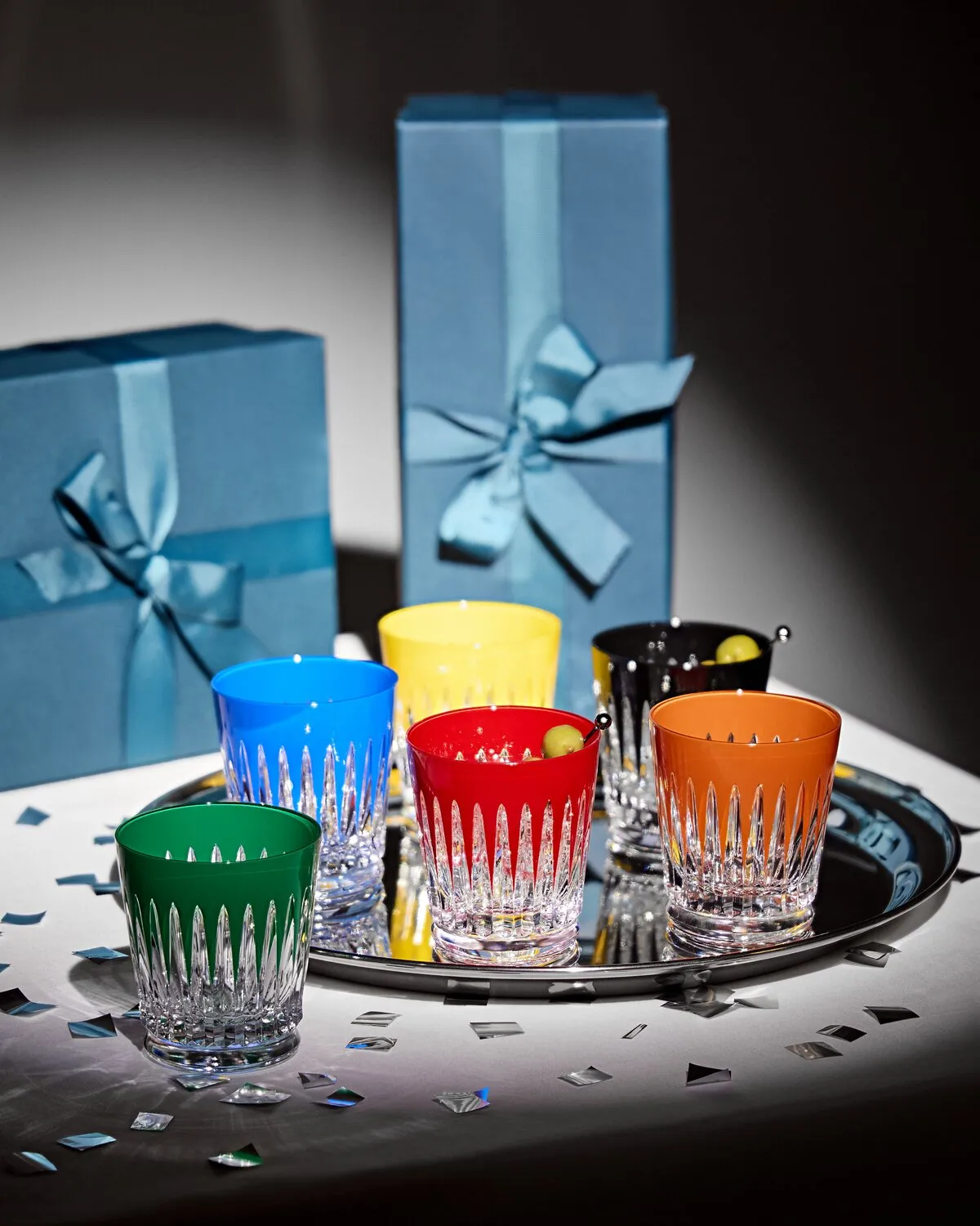 Waterford Firework tumbler 6 stk farvet krystal