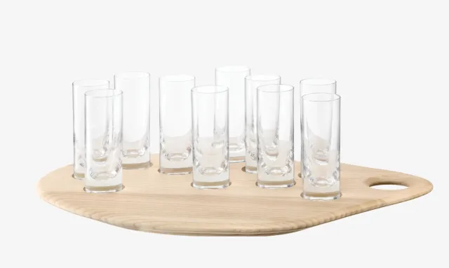 LSA Palette Shot Set shotglas askebræt 4 dele