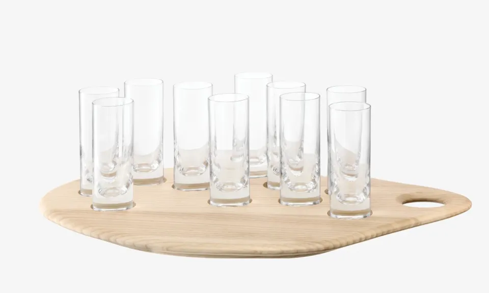 LSA Palette Shot Set shotglas askebræt 4 dele