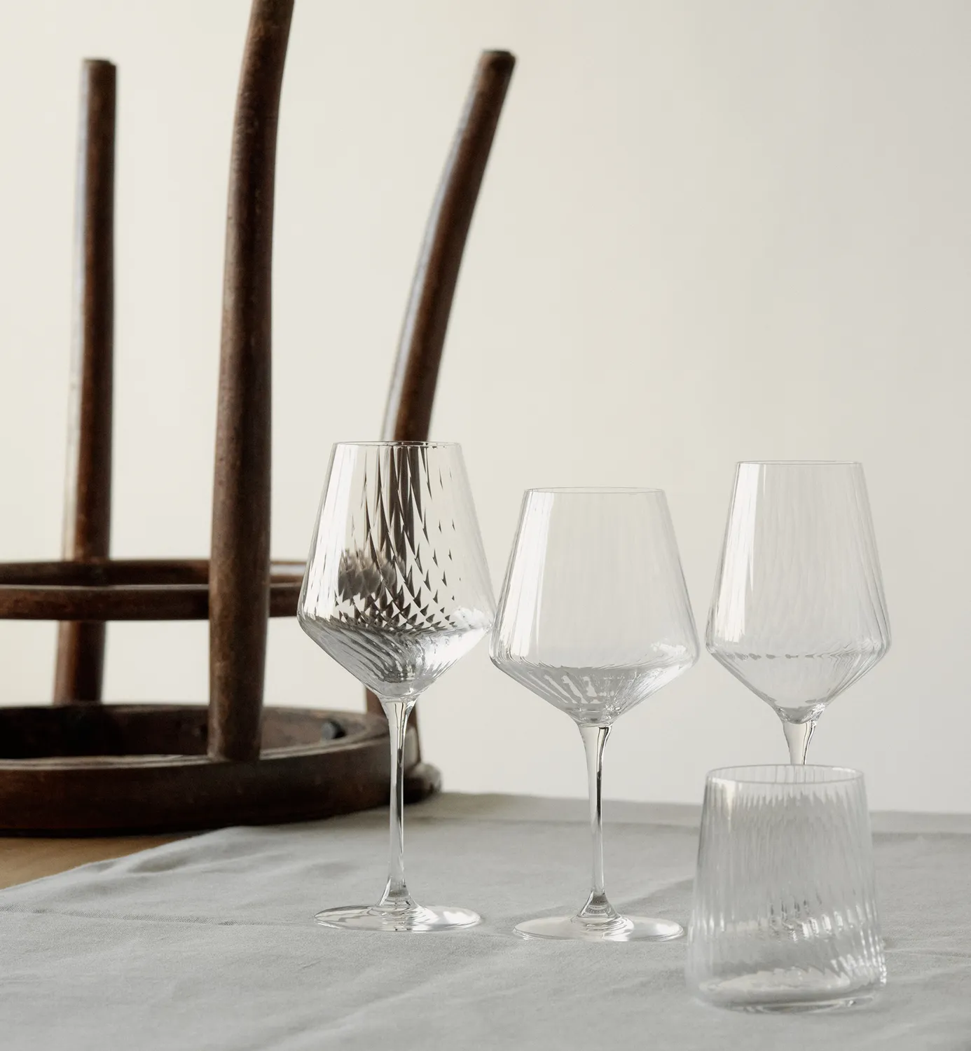 Krosno Avant-Garde LUMI tumbler 430 ml rillet