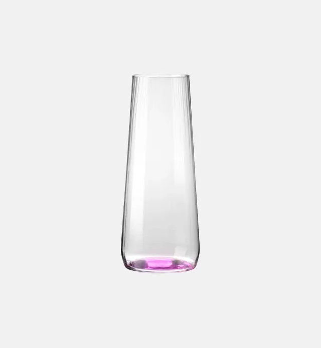 Krosno Bubble karaffel 1200 ml pink glas