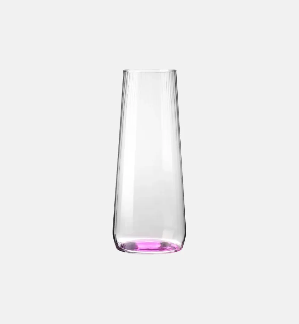 Krosno Bubble karaffel 1200 ml pink glas