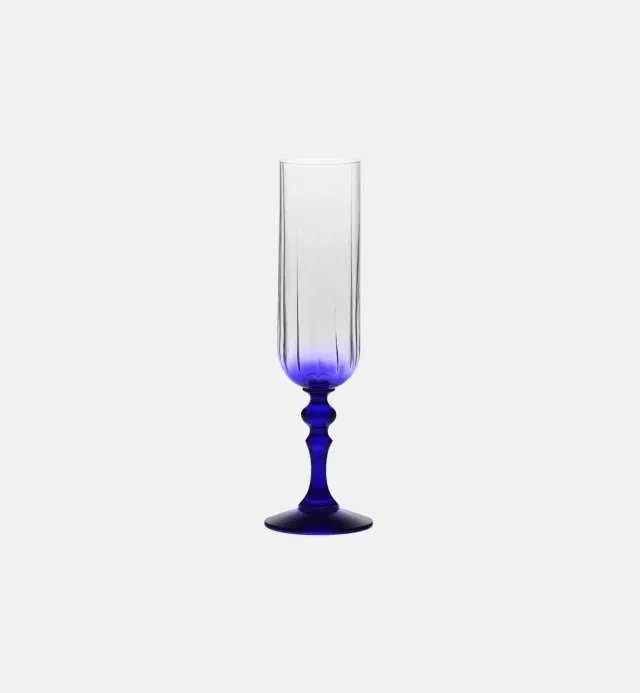 Krosno Ombré champagneglas navy 200 ml krystal