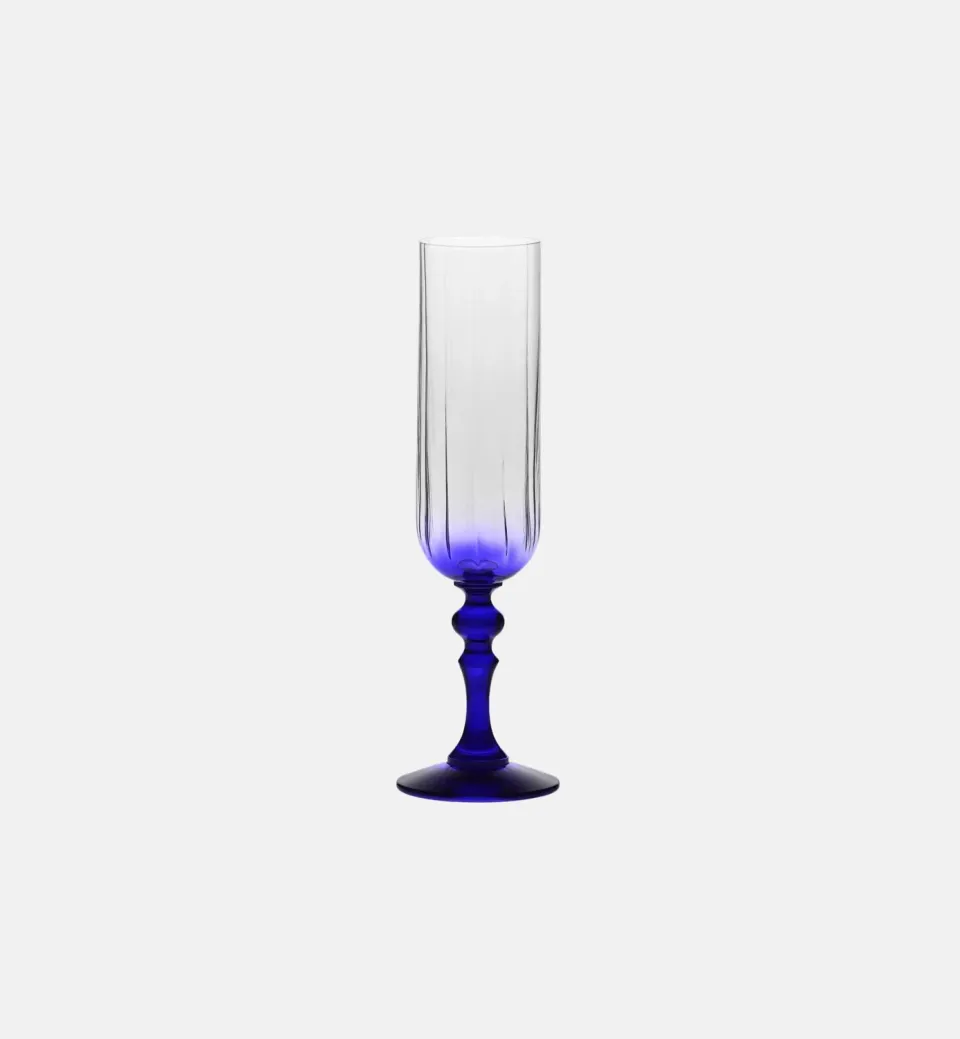 Krosno Ombré champagneglas navy 200 ml krystal