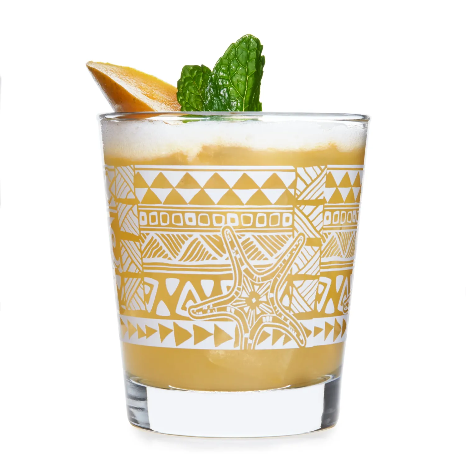 Libbey Tiki Kahiko Rocks drikkeglas 4 stk 384 ml hvidt