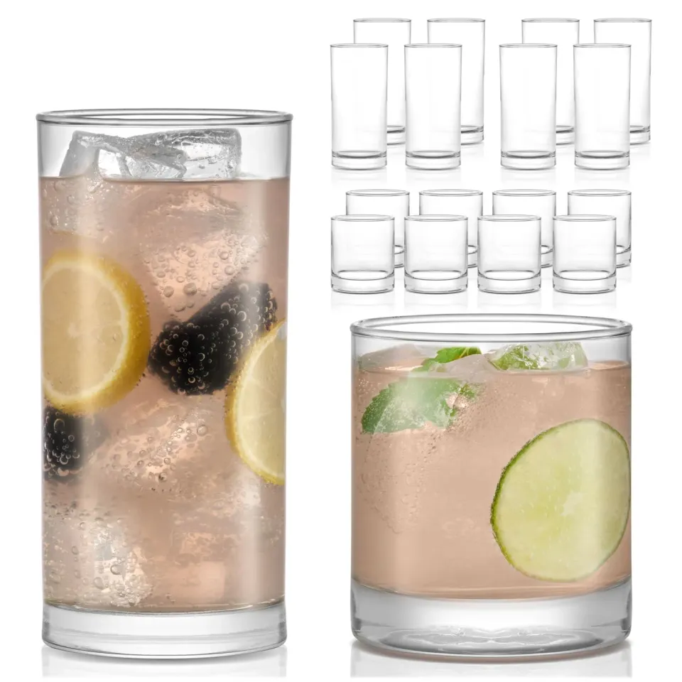 Libbey Province drikkeglas 16 stk tumbler og rocks let