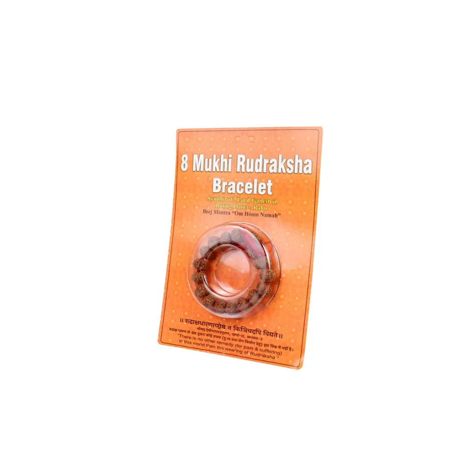 El'Cobre 8 Mukhi Rudraksha armbånd naturfrø
