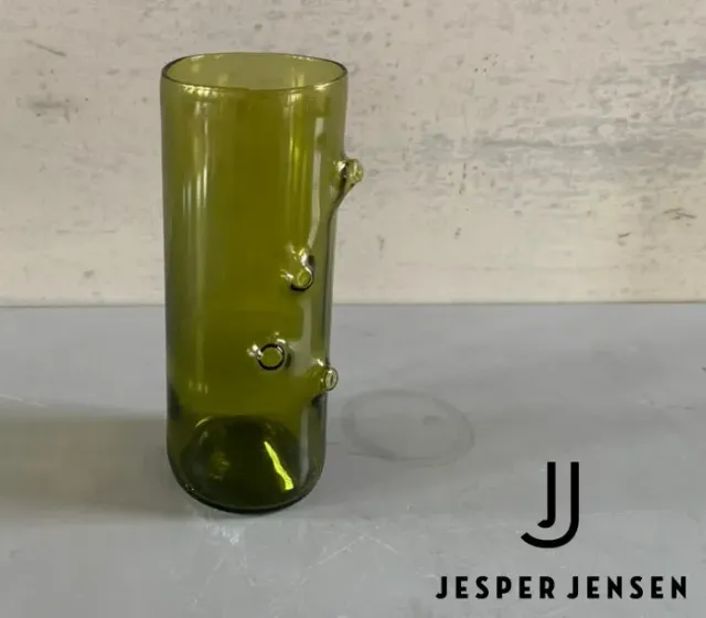 Jesper Jensen The Tree Trunk vase 19,5 cm gulgrøn