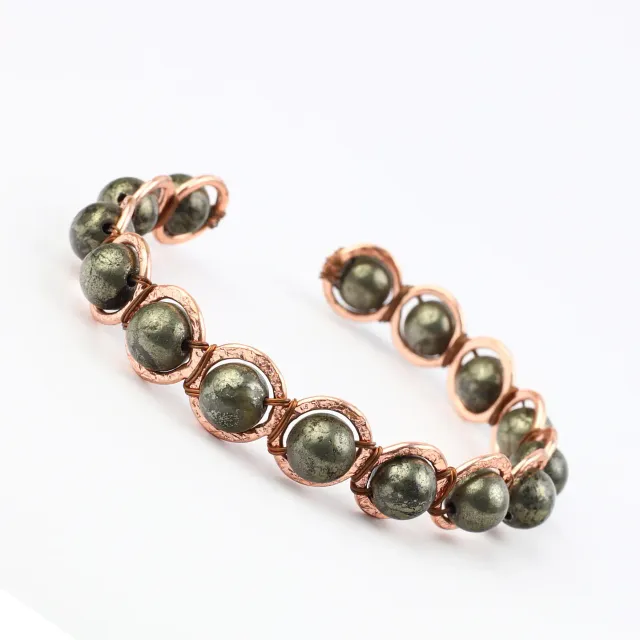 El'Cobre Copper Pyrite armbånd kobber cuff