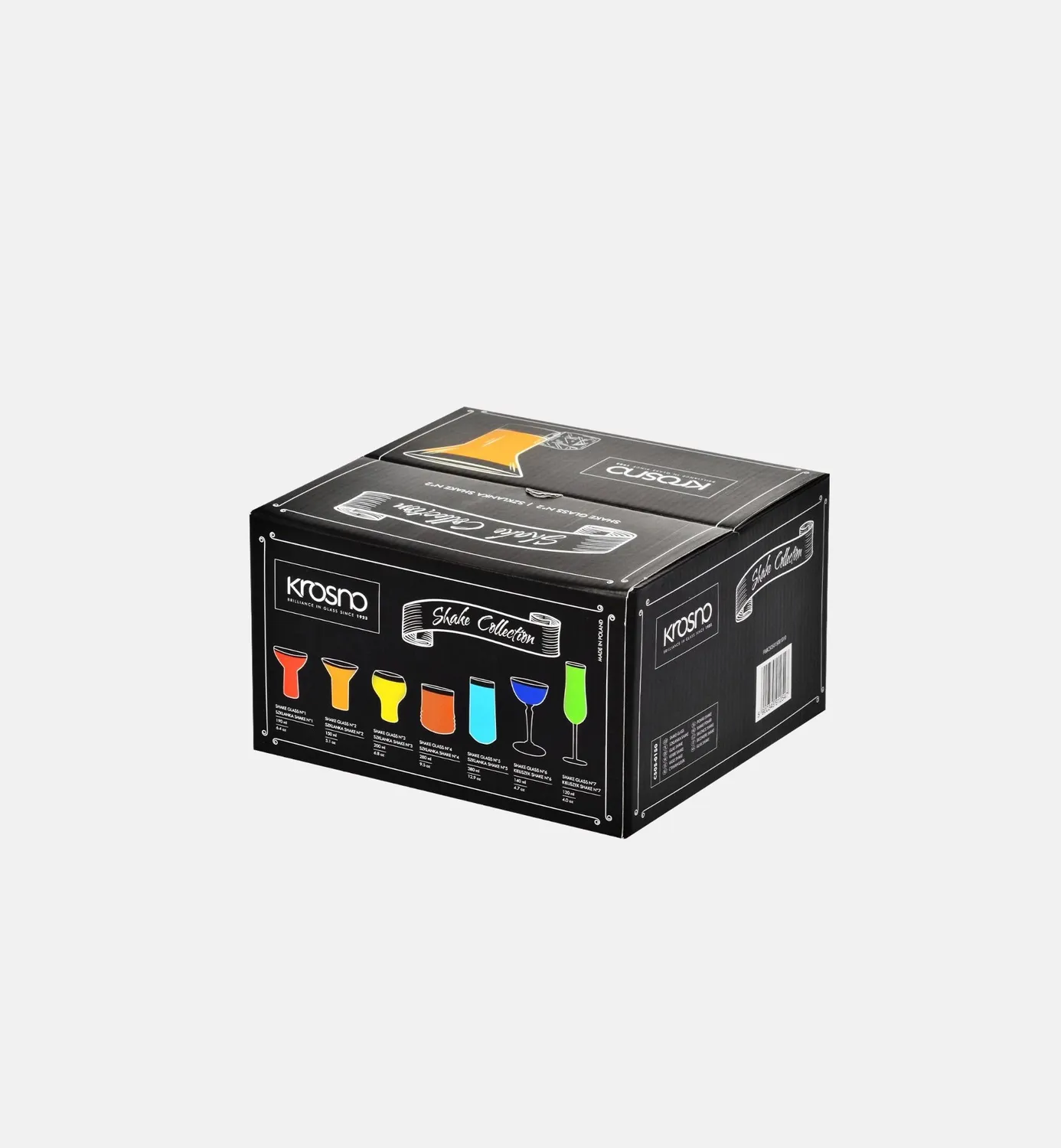 Krosno Shake N°2 Breakfast Martini cocktailglas 180 ml 4 stk