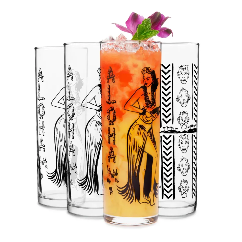 Libbey Tiki Kahiko zombieglas 4 stk 399 ml sort