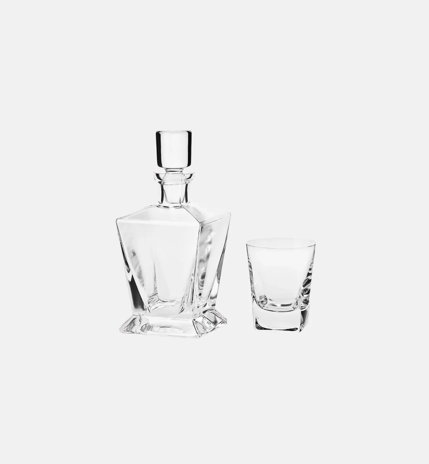 Krosno Caro whiskysæt 7 dele karaffel + glas 280 ml