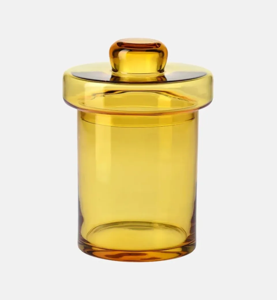 Krosno Gemstone glas med låg rav 27 cm