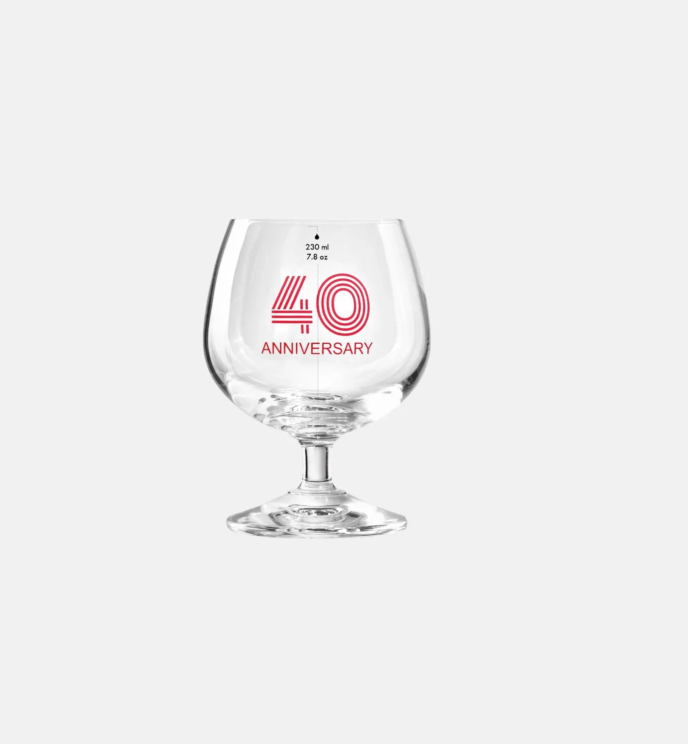Krosno 40 Anniversary Glas 230 ml rød