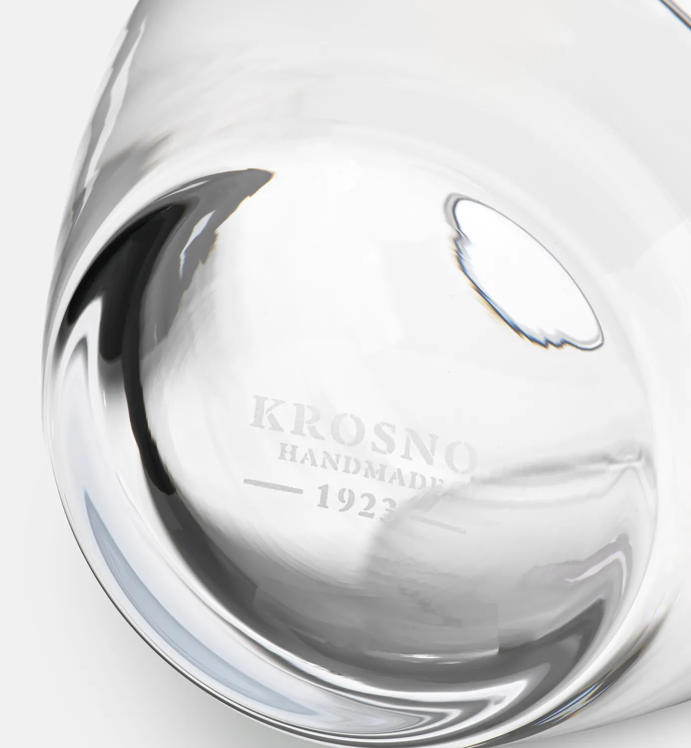 Krosno Gemstone vase 25 cm klart glas