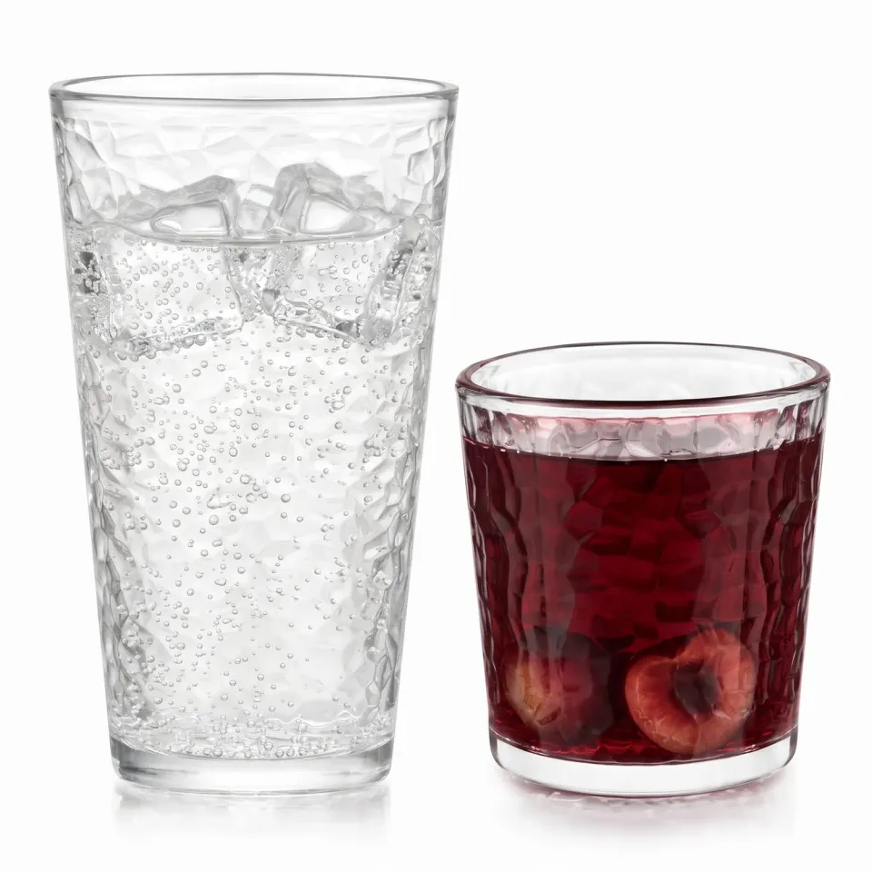 Libbey Frost drikkeglassæt 16 stk riflet glas