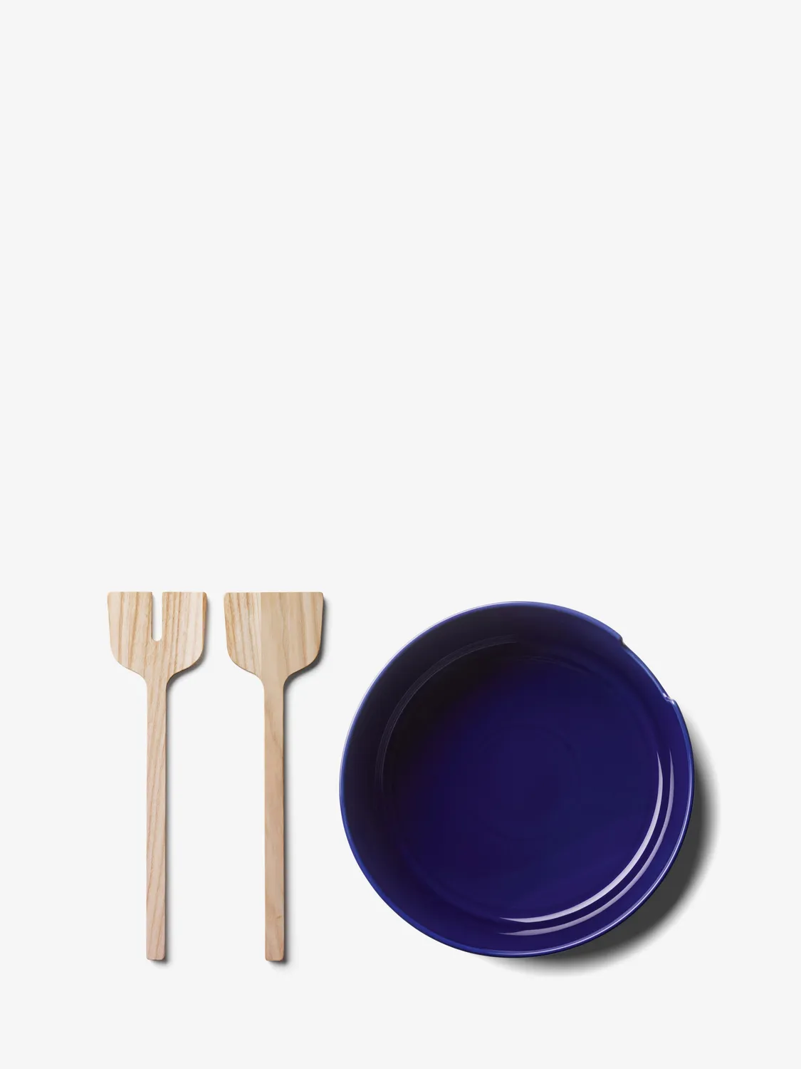 LSA Collective salatskål porcelæn med servere ask