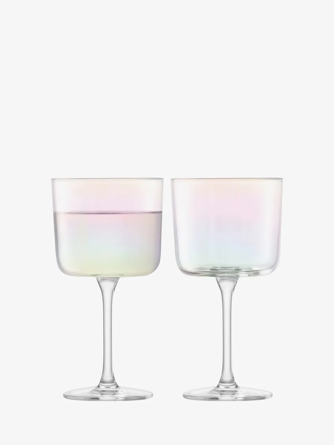 LSA Iridescence vinglas 2 stk perlemor