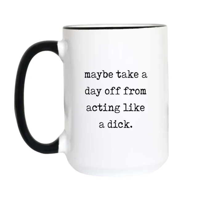 Mugsby Maybe Take a Day Off krus 325 ml hvid