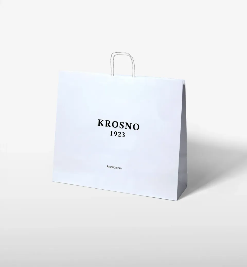 Krosno 1923 gavepose hvid 50 cm papir
