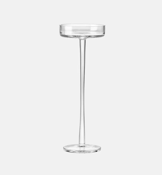 Krosno 1958 fyrfadsstage klar krystal 25 cm