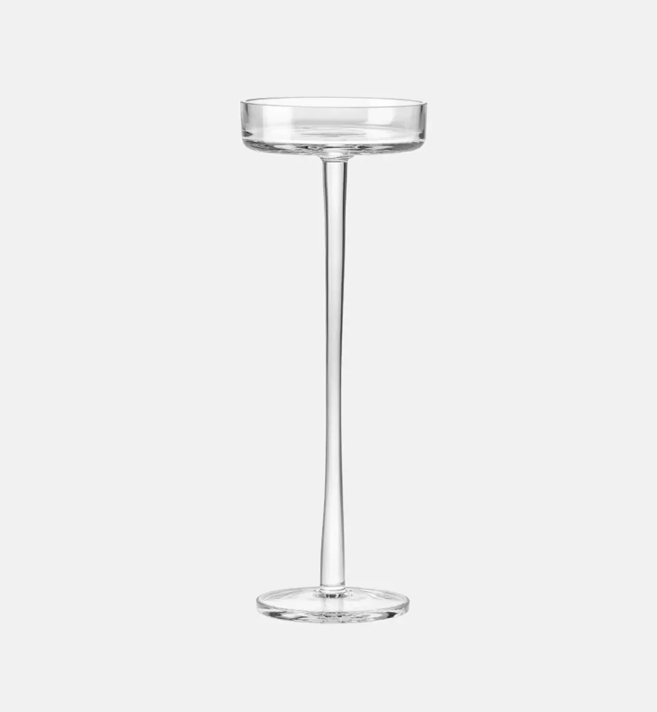 Krosno 1958 fyrfadsstage klar krystal 25 cm