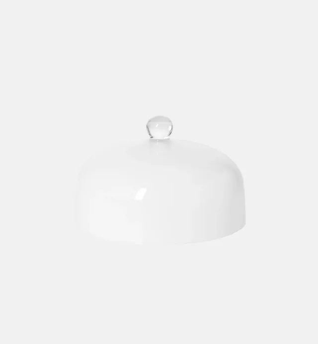 Krosno Osteklokke 26 cm hvid opal glas