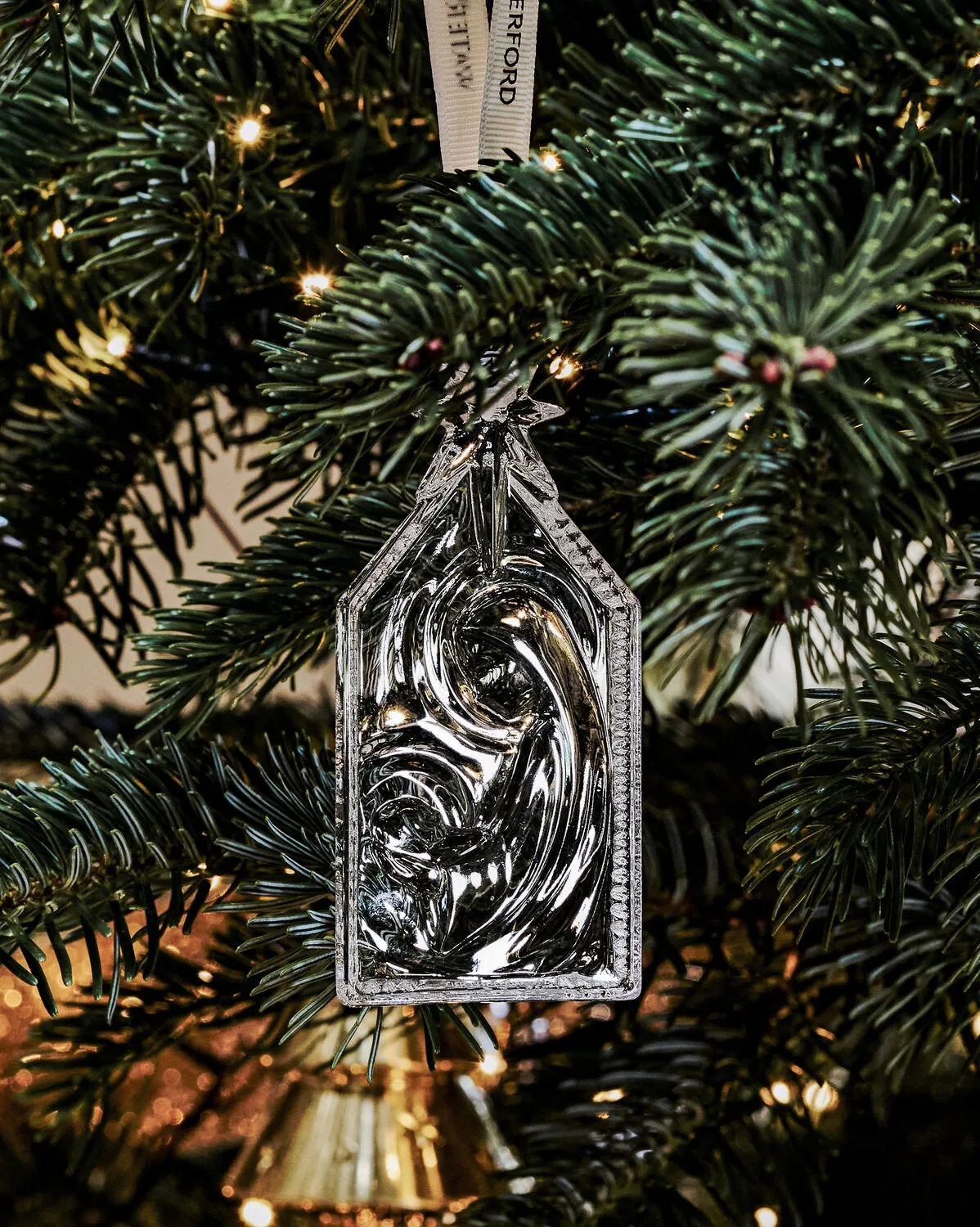 Waterford Nativity krybbe juleornament krystal