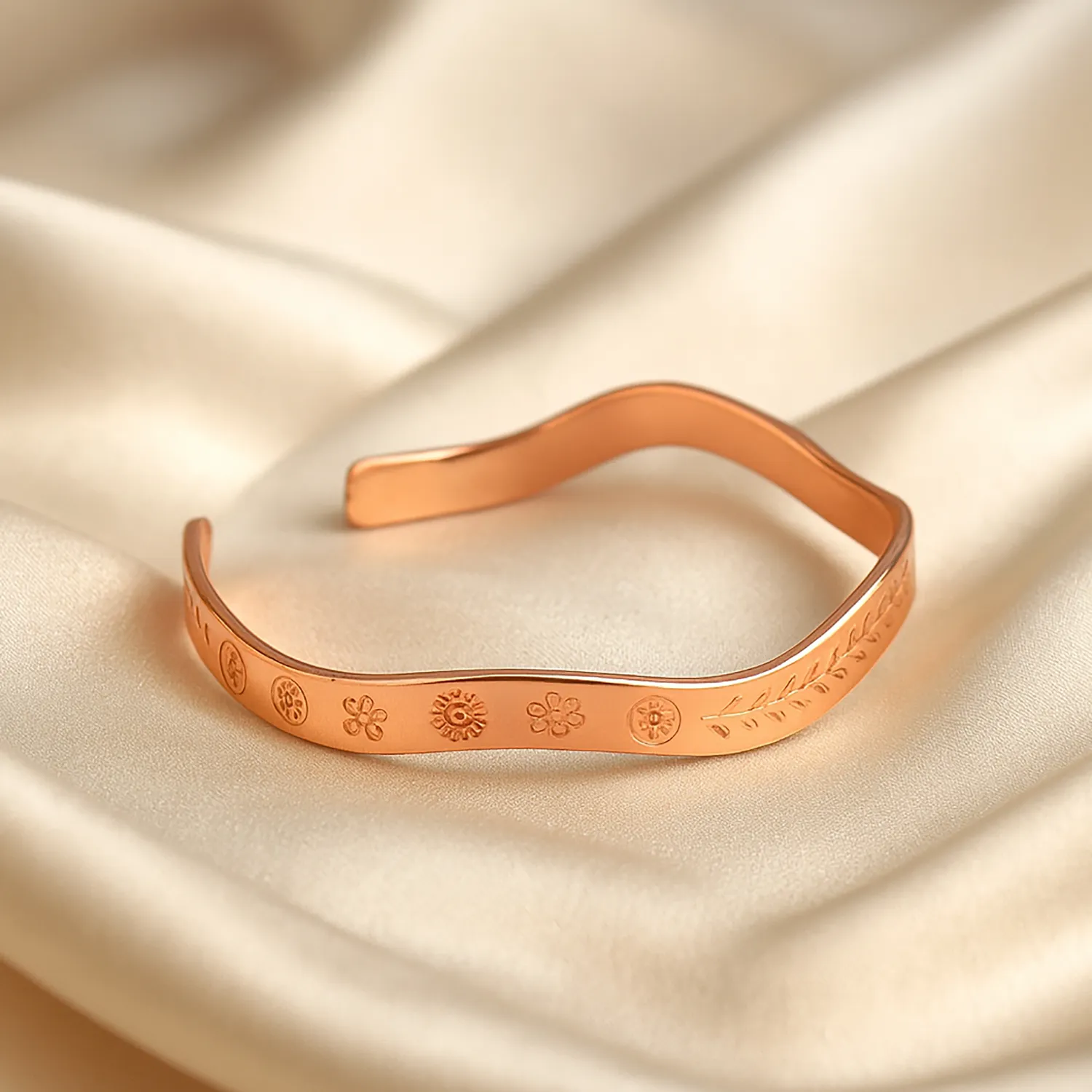 El'Cobre Design 76 kobberarmbånd med æske