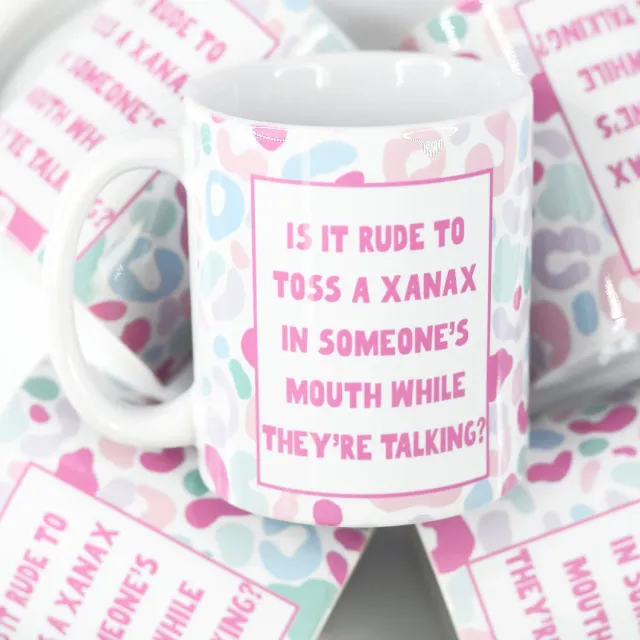 Mugsby Is It Rude krus keramik 325 ml hvid