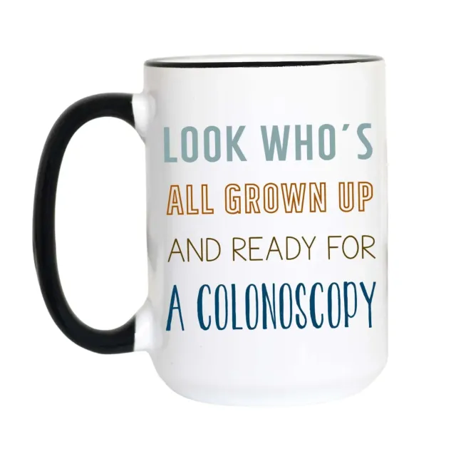 Mugsby All Grown Up colonoscopy krus hvid 325 ml