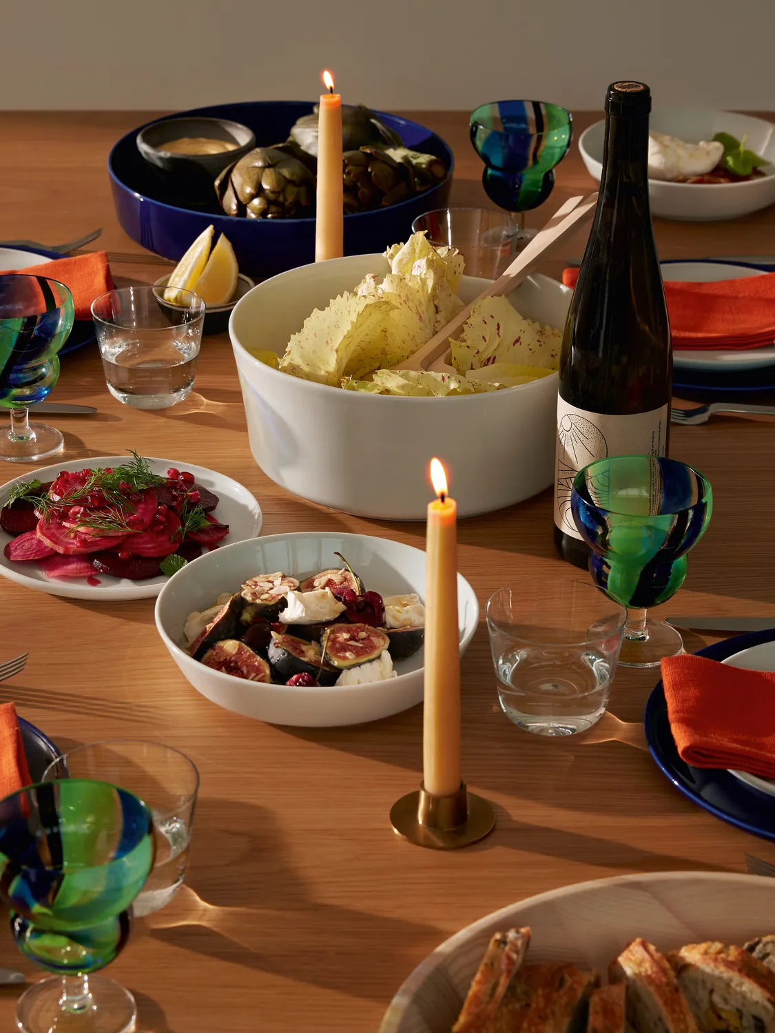 LSA Collective serveringsskål porcelæn cobalt