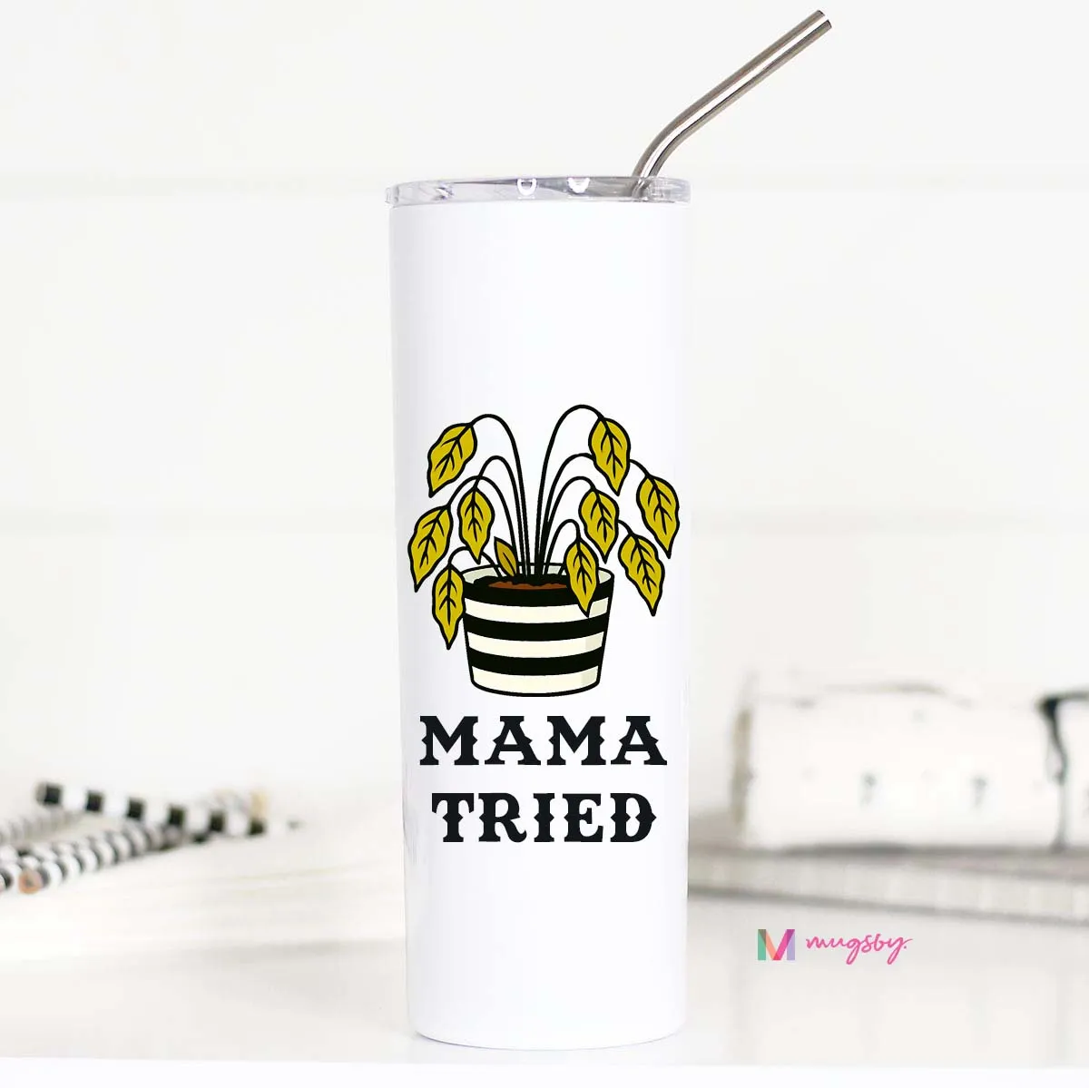 Mugsby Mama Tried termokop 591 ml plante