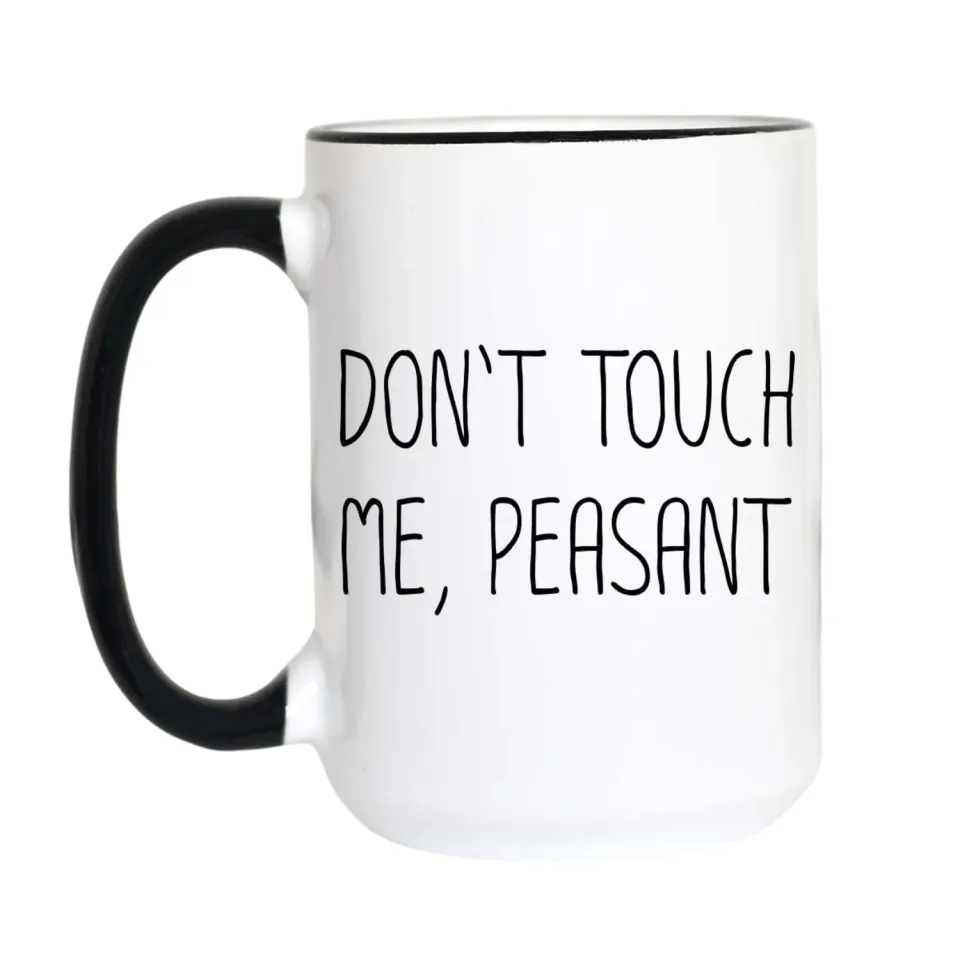 Mugsby Don’t Touch Me Peasant kop hvid 325 ml