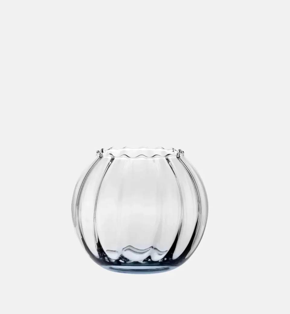 Krosno vase 15,5 cm akvamarin glas