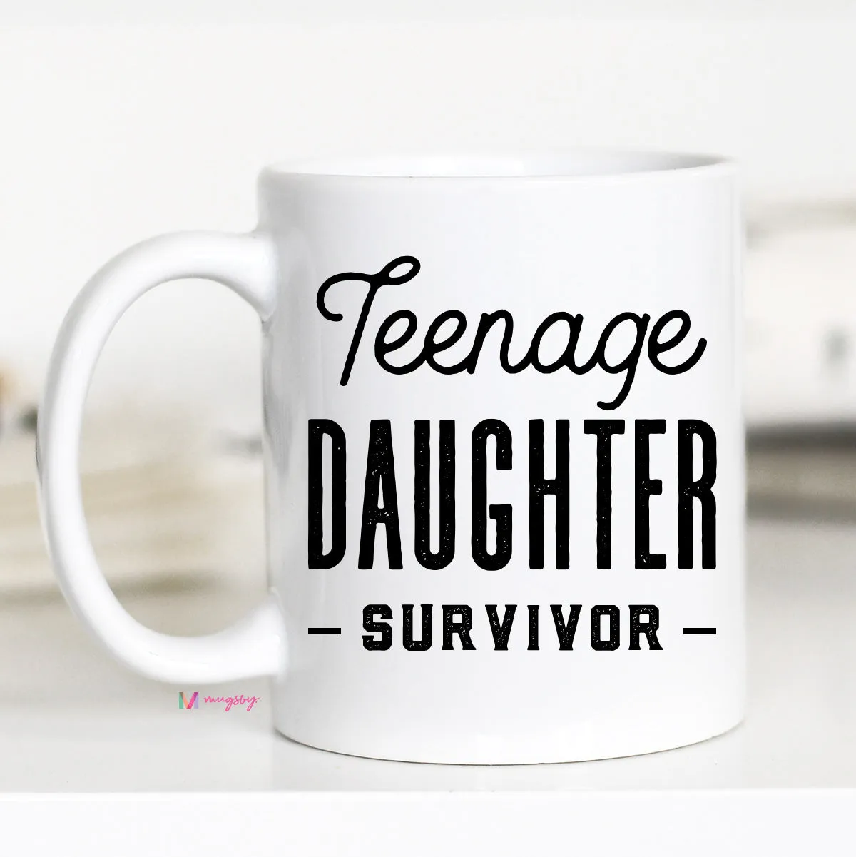 Mugsby Teenage Daughter Survivor kop 325 ml sjov