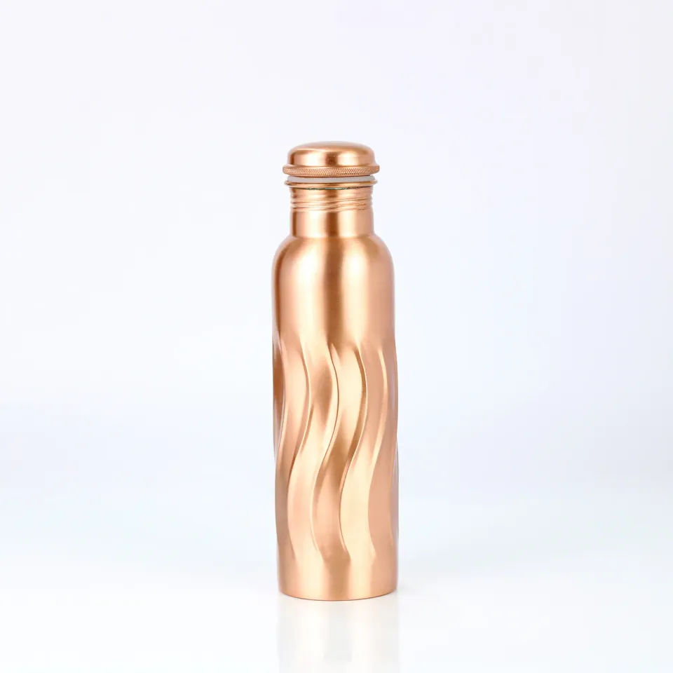 El'Cobre Premium Wave kobberflaske 1000 ml håndlavet