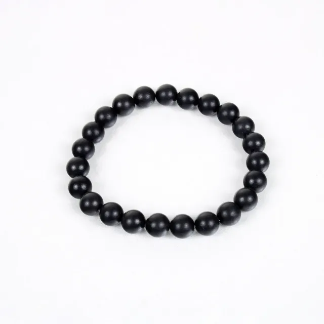 El'Cobre Shungite krystalarmbånd 8 mm elastik