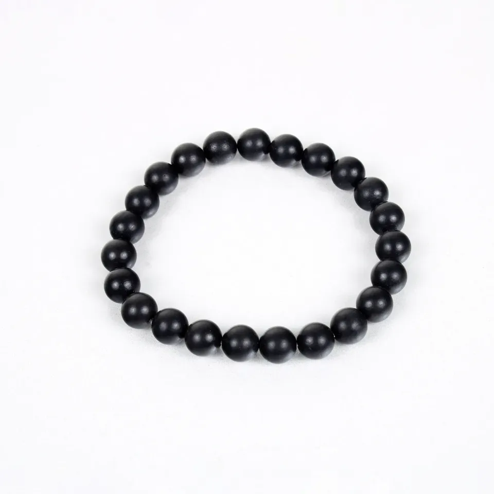 El'Cobre Shungite krystalarmbånd 8 mm elastik
