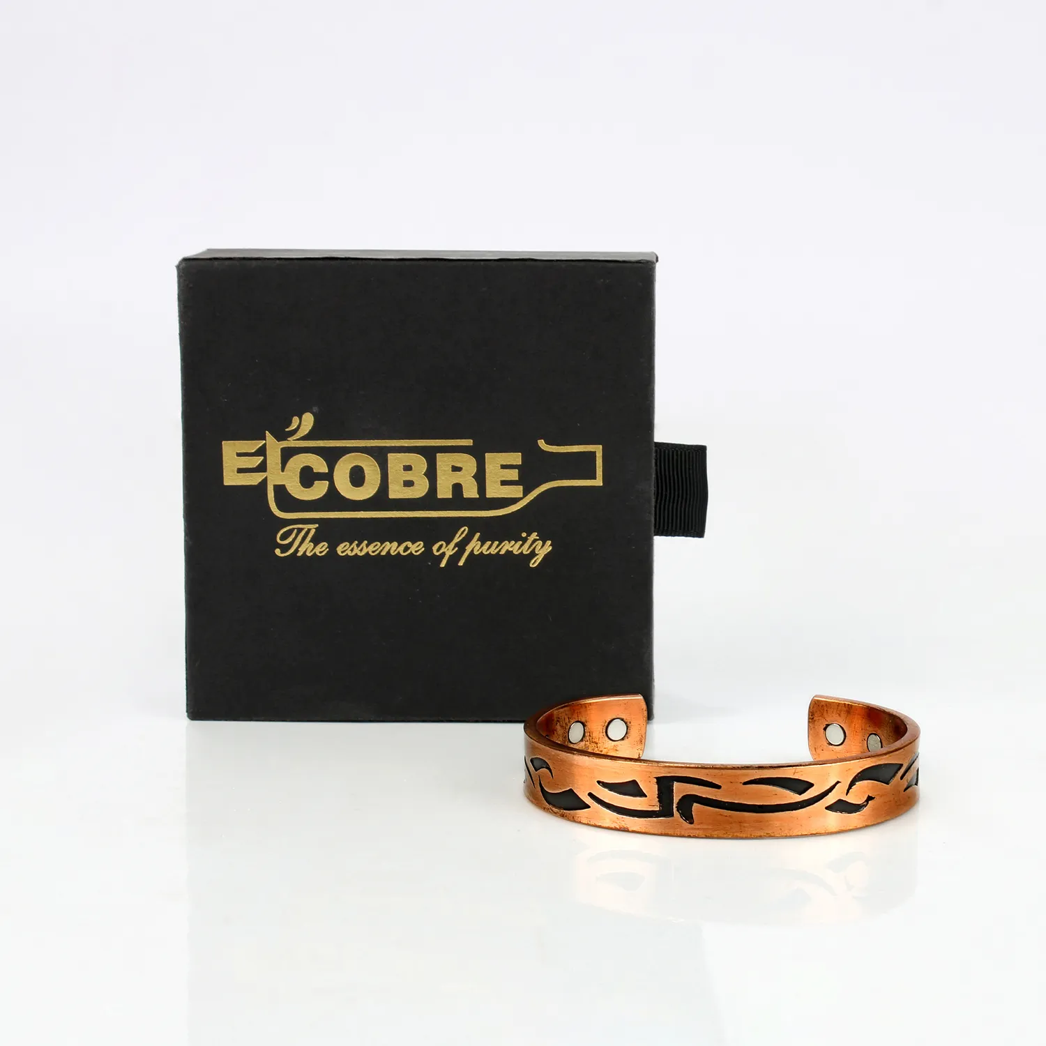 El'Cobre Design 18 kobberarmbånd magnet med gaveæske