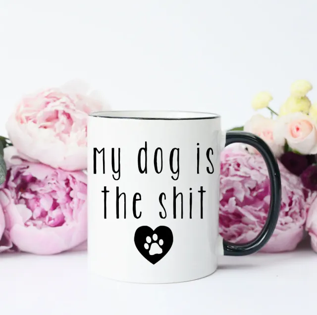Mugsby Funny Dog Krus hvid 325 ml hunde
