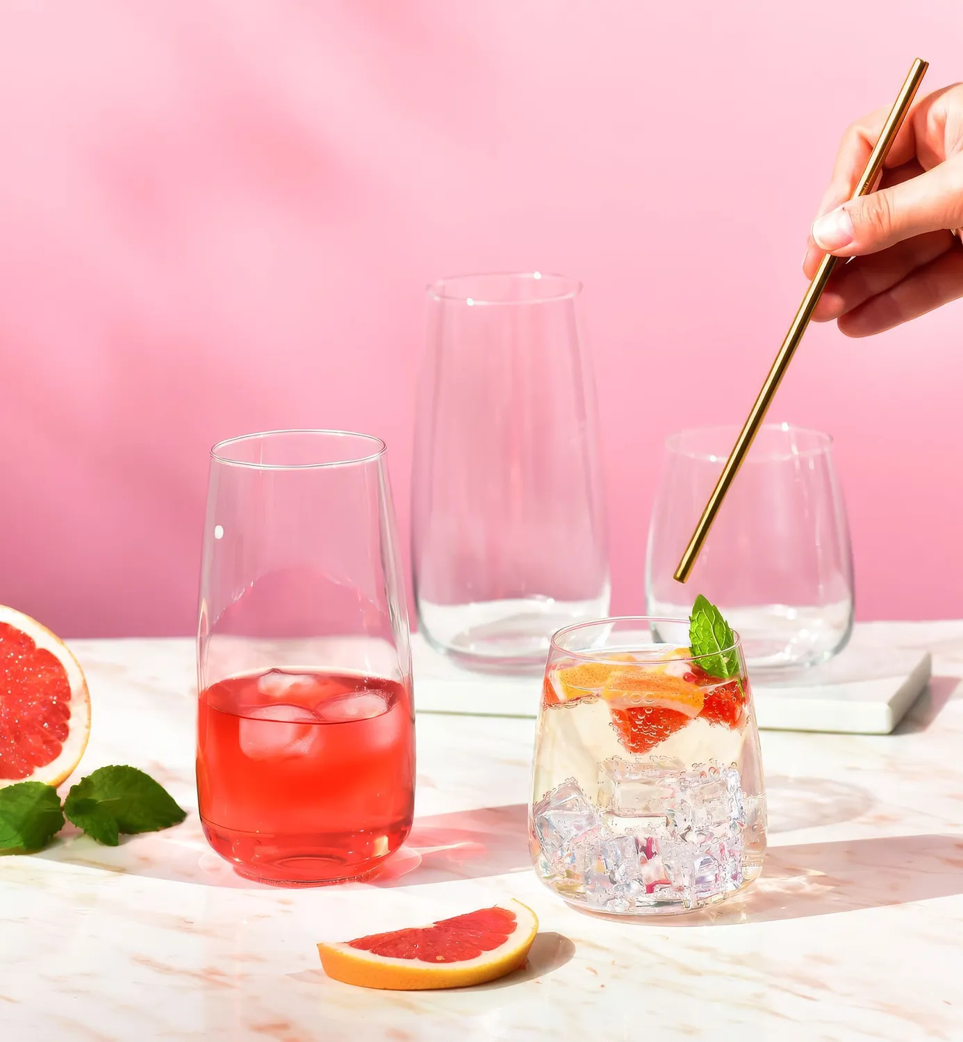 Krosno Modern drikkeglas 700 ml højt klart glas