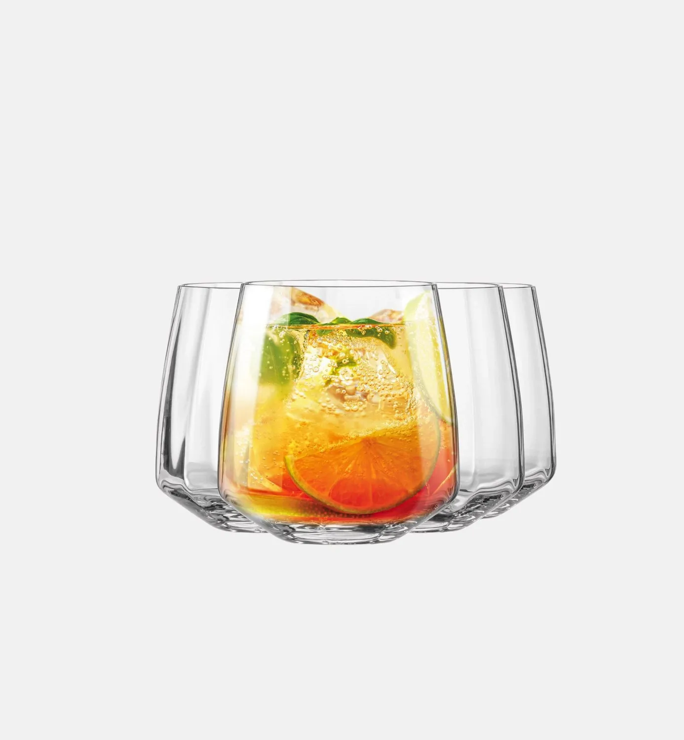 Krosno Celebration tumbler glas 400 ml riflet