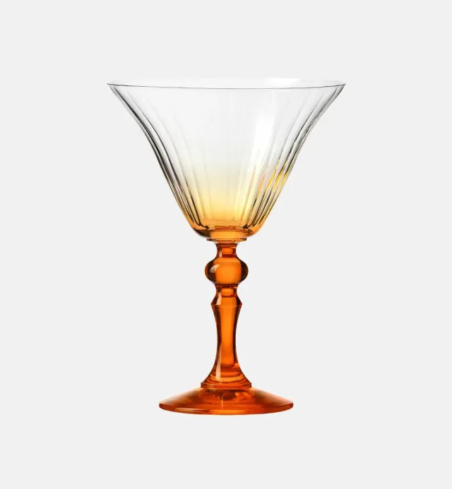 Krosno Bubble martiniglas 170 ml orange stilk