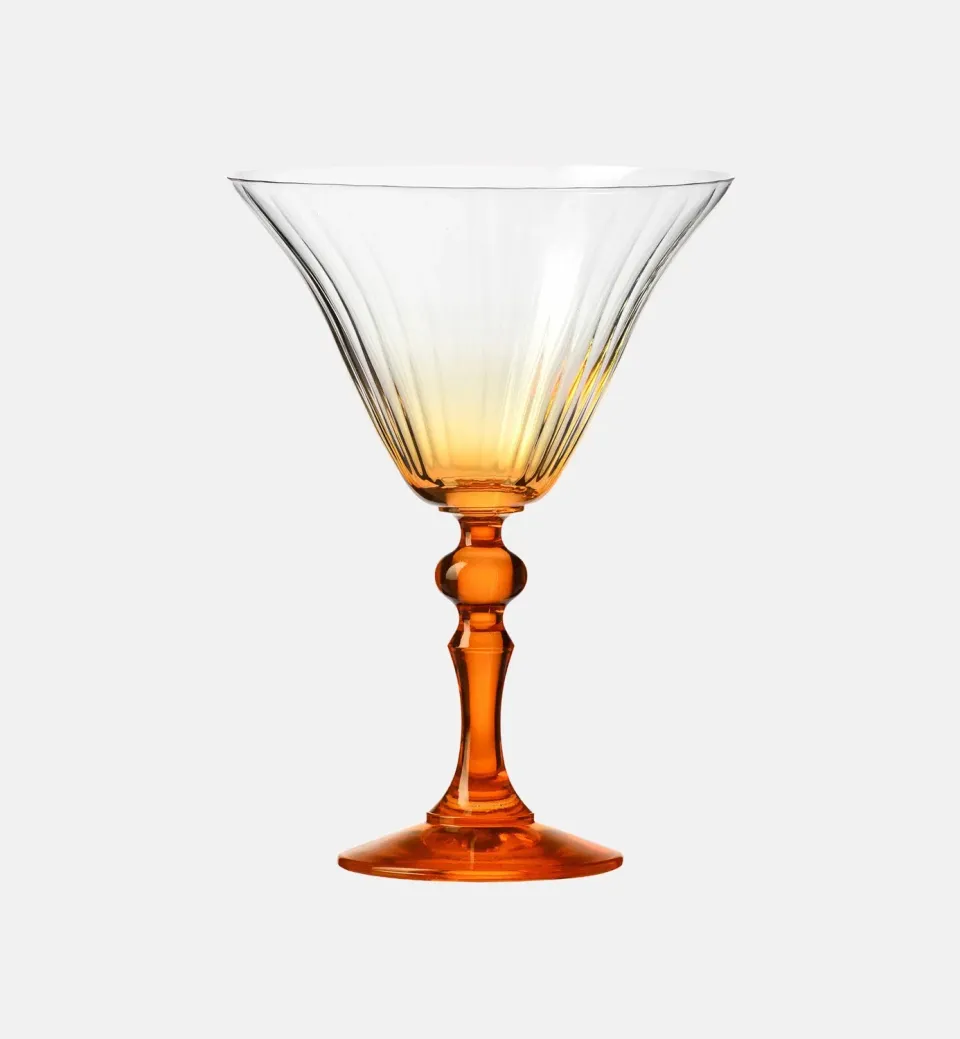 Krosno Bubble martiniglas 170 ml orange stilk